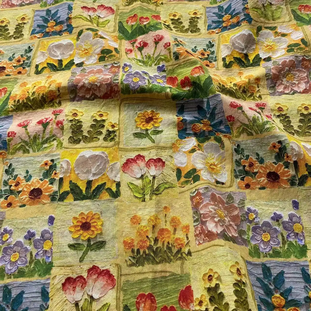 3D Oil Painting Style Digital Printing Floral Fabric Artistic Retro Shirt Bag Making Cotton Fabric
3D Oil Painting Style Digital Printing Floral Fabric Artistic Retro Shirt Bag Making Cotton Fabric
