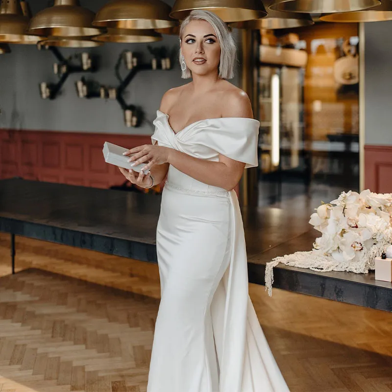 Elegant Off The Shoulder Sweetheart Mermaid Wedding Dresses With Sweep Train Bridal Grown свадебное платье
Elegant Off The Shoulder Sweetheart Mermaid Wedding Dresses With Sweep Train Bridal Grown свадебное платье