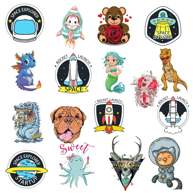 ZOTOONE Rocket Space Animal Patch Ironing Heat Transfer for Clothing Iron on Transfer T-shirt DIY Dinosaur Sticker Hot Press O
ZOTOONE Rocket Space Animal Patch Ironing Heat Transfer for Clothing Iron on Transfer T-shirt DIY Dinosaur Sticker Hot Press O
