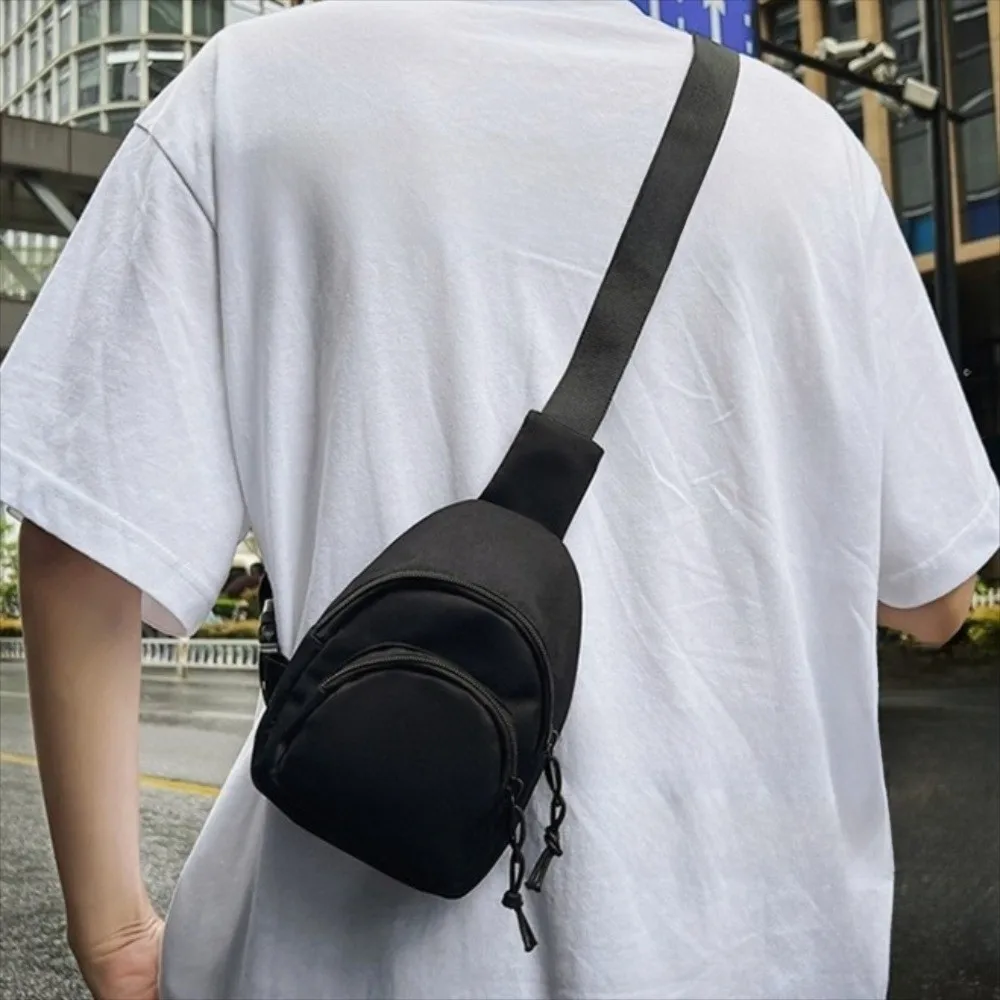 Personalized Solid Color Men Crossbody Bag Mini Nylon Sports Chest Bag Multifunctional Japanese Style Shoulder Bag Boys
Personalized Solid Color Men Crossbody Bag Mini Nylon Sports Chest Bag Multifunctional Japanese Style Shoulder Bag Boys