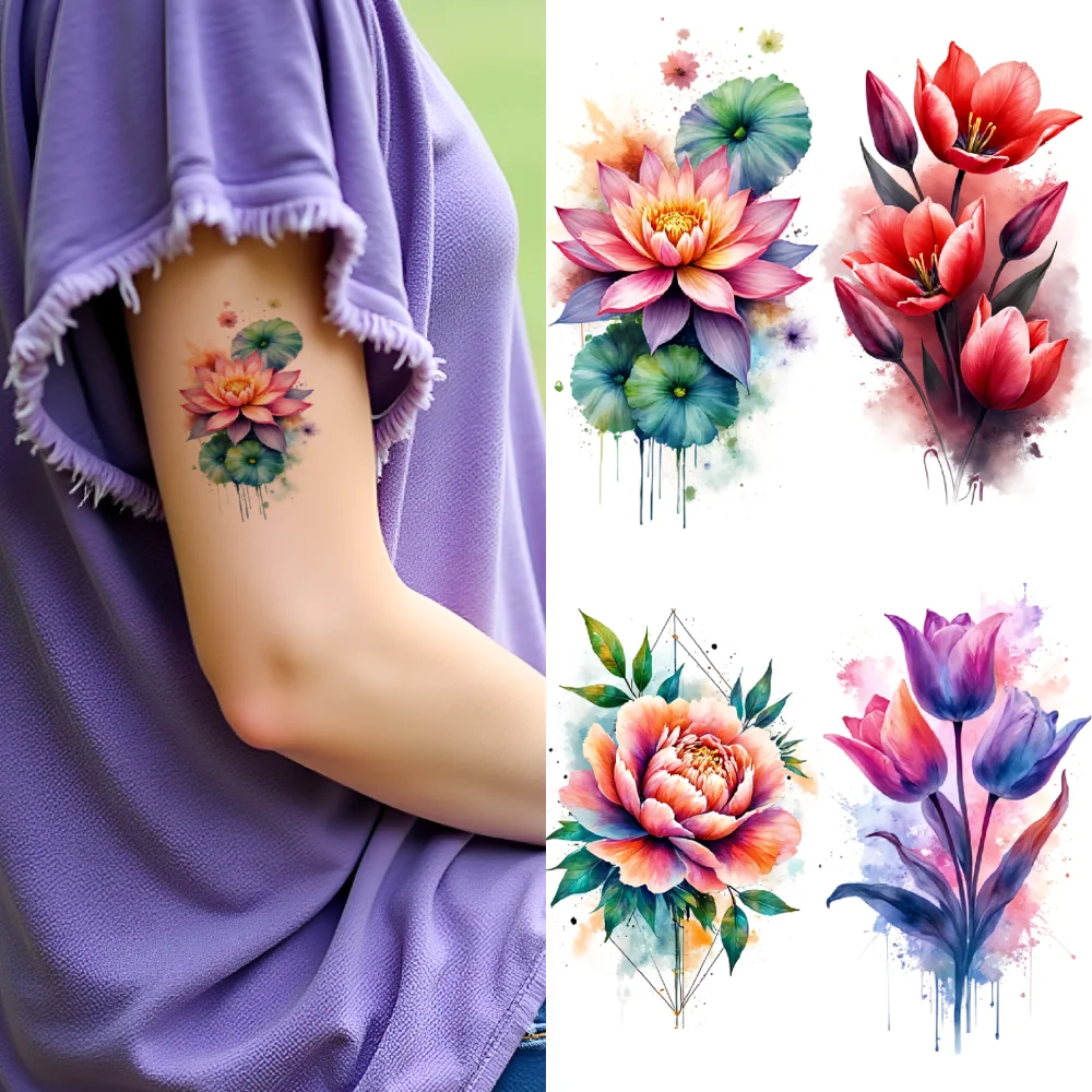 9pcs Temporary Tattoo Temporary Tattoo Stickers Hydrangea Orchid Lily For Shoulders Chest Girls
9pcs Temporary Tattoo Temporary Tattoo Stickers Hydrangea Orchid Lily For Shoulders Chest Girls
