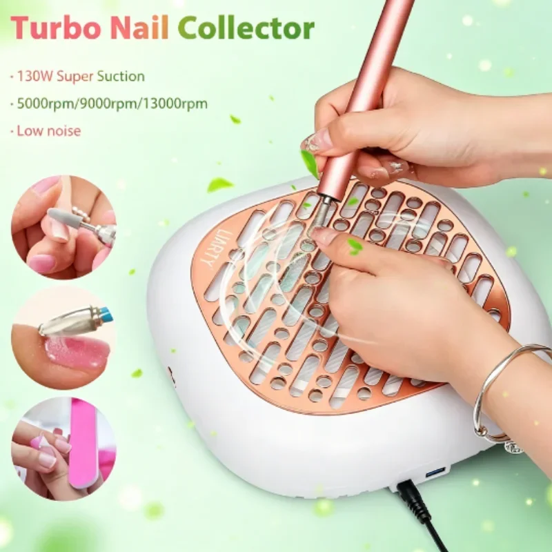 Brushless Nail Dust Collector 130W Super Suction Powerful Nail Dust Extractor Nail Art Manicure Fan Vacuum Cleaner With 2 Filter
Brushless Nail Dust Collector 130W Super Suction Powerful Nail Dust Extractor Nail Art Manicure Fan Vacuum Cleaner With 2 Filter