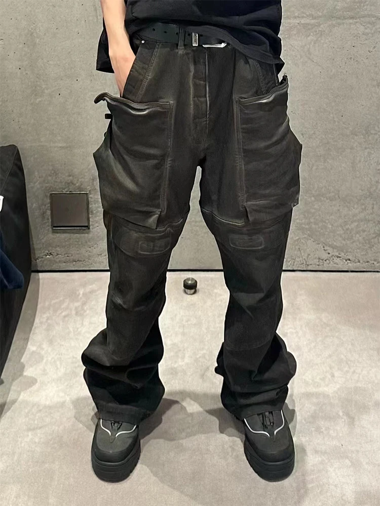 RO Acbt Men's Workwear Jeans Loose Straight Leg k Waed Distred Denim Pants Youth Faion Autumn Season Regular Thin
RO Acbt Men's Workwear Jeans Loose Straight Leg k Waed Distred Denim Pants Youth Faion Autumn Season Regular Thin