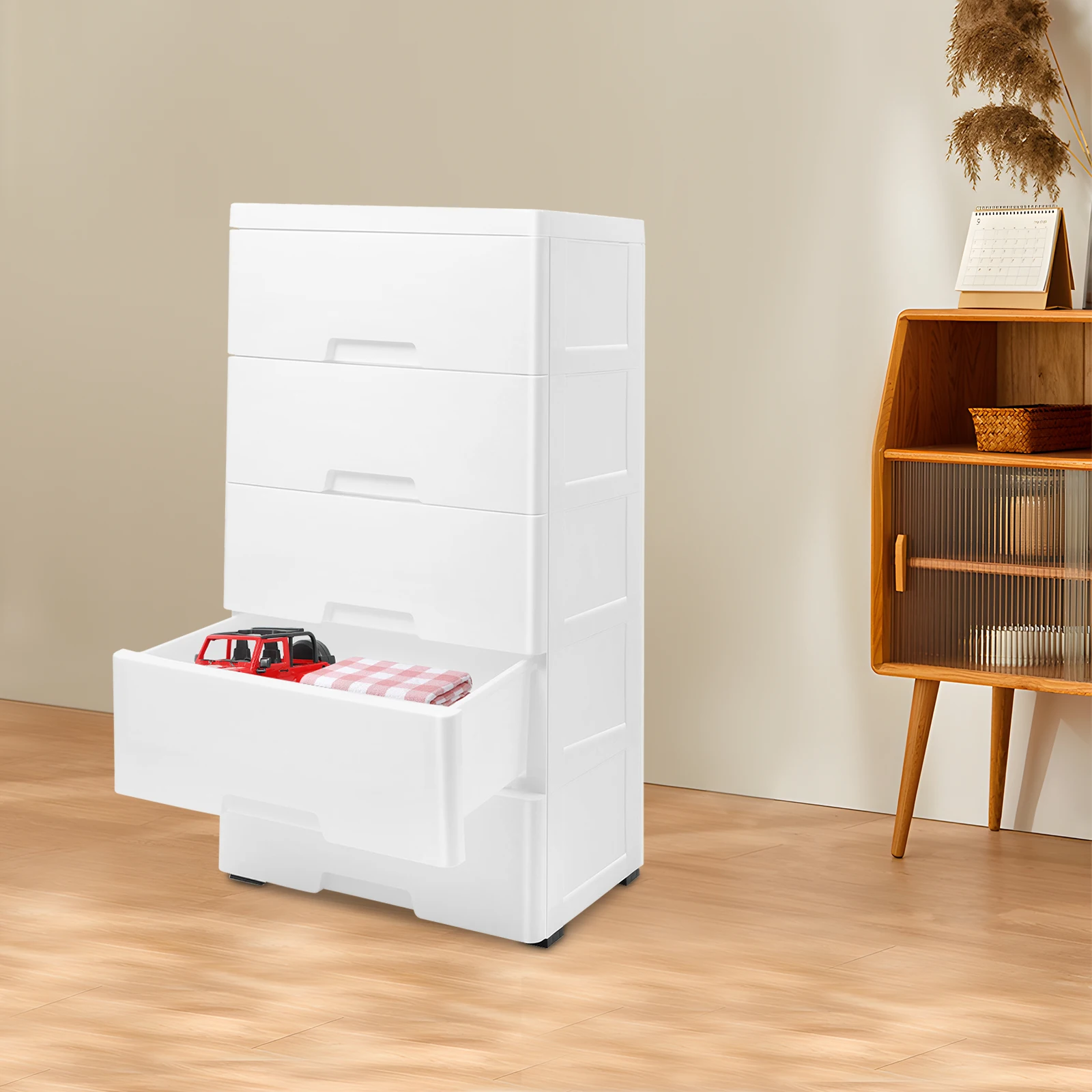 5 Drawers Plastic Storage Cabinet Detachable Drawer Tower Case Clothes Organizer
5 Drawers Plastic Storage Cabinet Detachable Drawer Tower Case Clothes Organizer