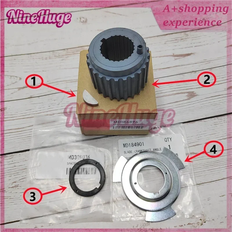 MD184894+MD184901+MD309036+MD008959 Camshaft Crankshaft Drive Sprocket Set for Pajero Montero Sport K96 V43 V45 V73 V75 V93 V97
MD184894+MD184901+MD309036+MD008959 Camshaft Crankshaft Drive Sprocket Set for Pajero Montero Sport K96 V43 V45 V73 V75 V93 V97