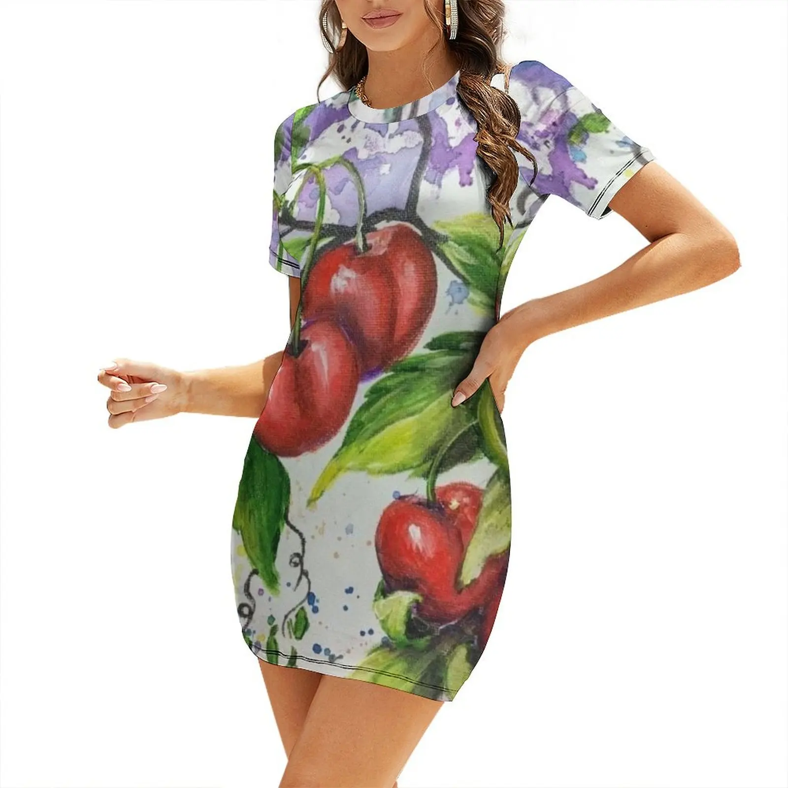 Cherries on the Branch Short-Sleeved Dress dresses ladies 2025 summer summer women's suit summer dress woman 2025 trendy Dress
Cherries on the Branch Short-Sleeved Dress dresses ladies 2025 summer summer women's suit summer dress woman 2025 trendy Dress