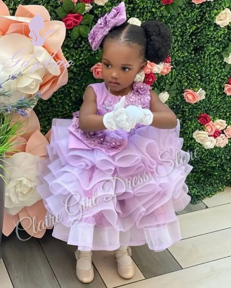 Customized Purple Flower Girl Dresses For Wedding Appliques 3D Flower With Bow Photoshoot Kids Birthday Party Performance Gown
Customized Purple Flower Girl Dresses For Wedding Appliques 3D Flower With Bow Photoshoot Kids Birthday Party Performance Gown