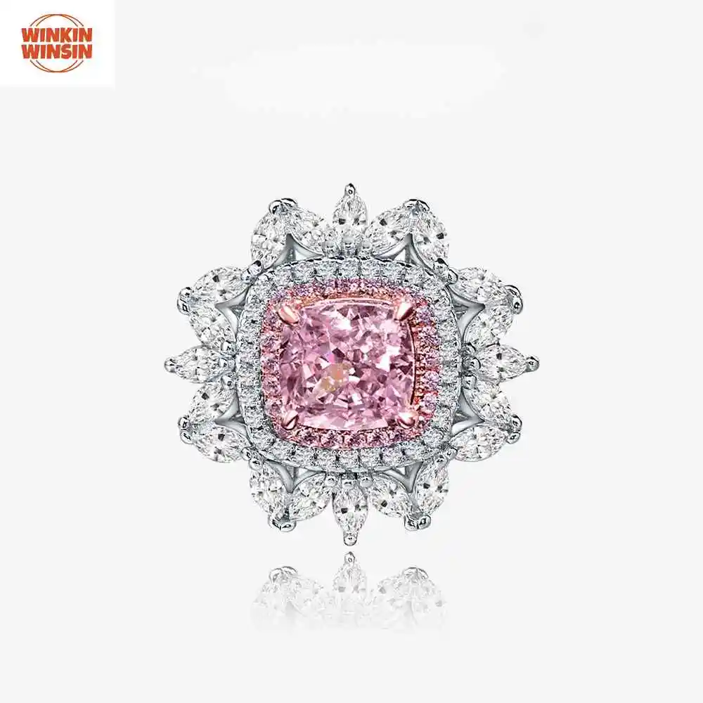 Winkin Winsin Flower Ring For Women 925 Sterling Silver 2ct Lab Grown Gemstones High Carbon Diamond Ring Jewelry
Winkin Winsin Flower Ring For Women 925 Sterling Silver 2ct Lab Grown Gemstones High Carbon Diamond Ring Jewelry