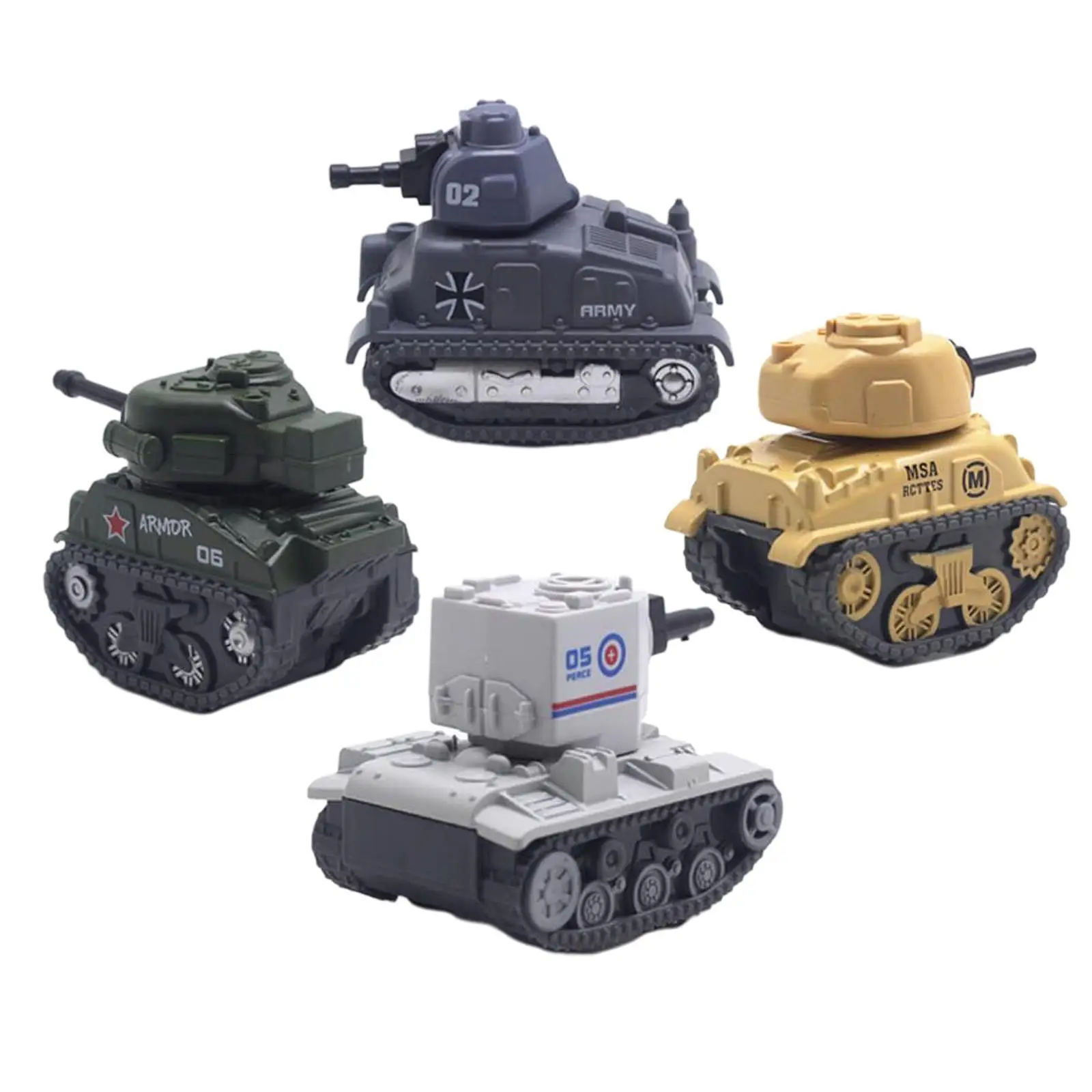 2 of 4 Tank Model 1/64 Scale Kids Educational Bedroom Living Room Desktop Decoration
2 of 4 Tank Model 1/64 Scale Kids Educational Bedroom Living Room Desktop Decoration