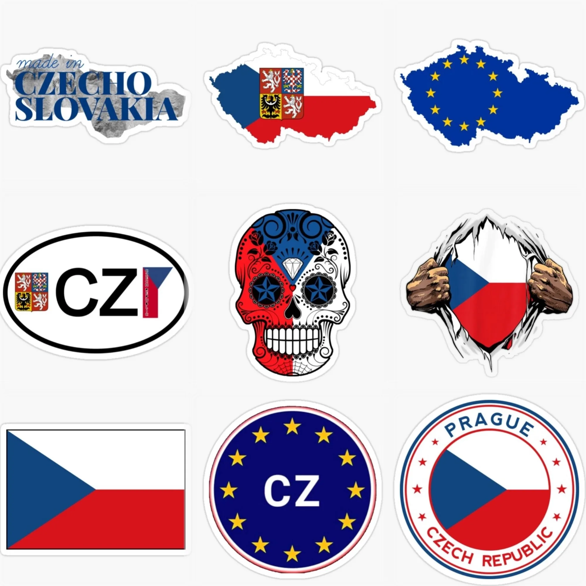 Czech CZ flag map national emblem creative PVC Sticker for Decorate car van truck helmet window Fridge wall Decal Accessorie
Czech CZ flag map national emblem creative PVC Sticker for Decorate car van truck helmet window Fridge wall Decal Accessorie