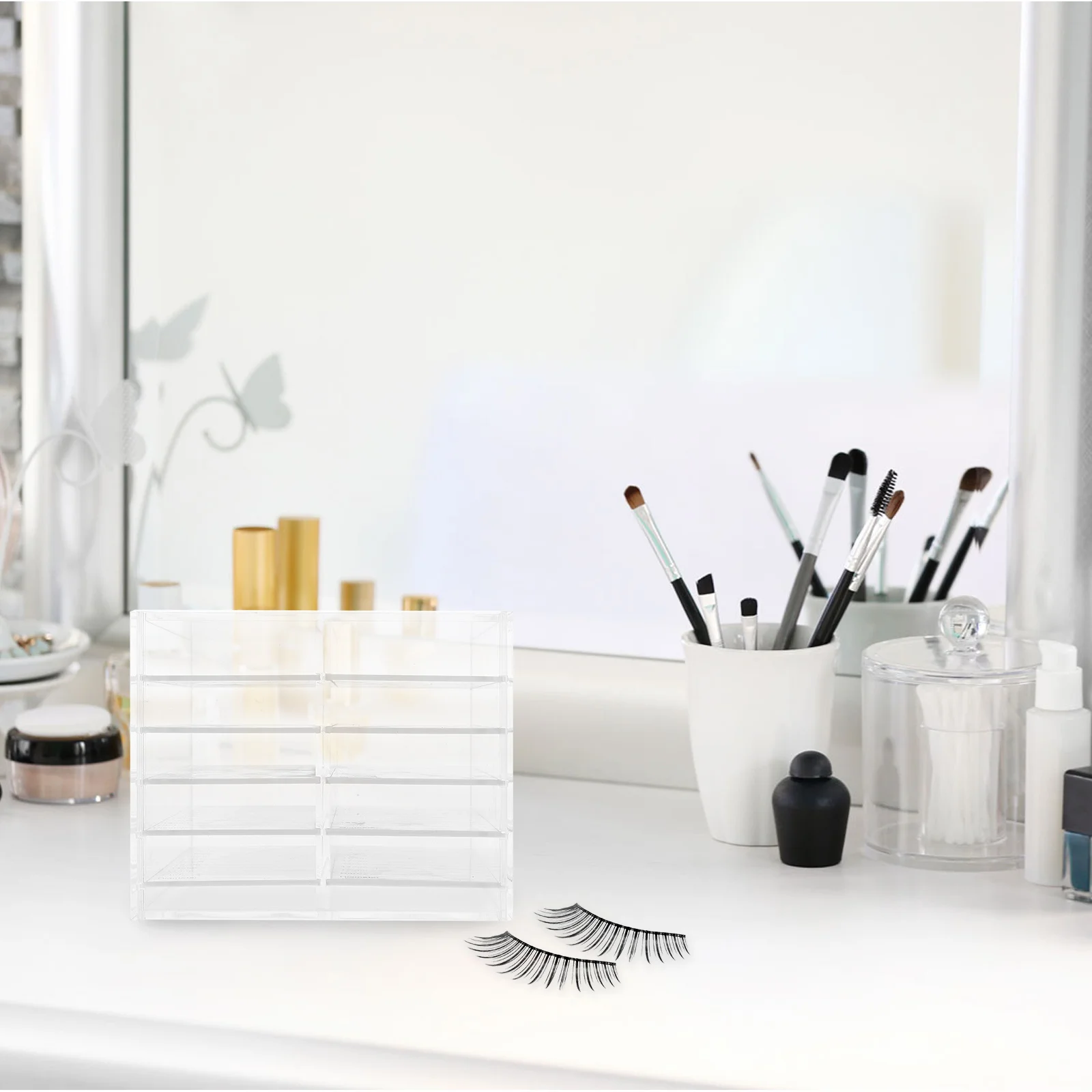 Multi Layer False Eyelash Storage Box Acrylic Makeup Organizer Case for Keeping Lashes Clean Portable Travel Friendly Display
Multi Layer False Eyelash Storage Box Acrylic Makeup Organizer Case for Keeping Lashes Clean Portable Travel Friendly Display