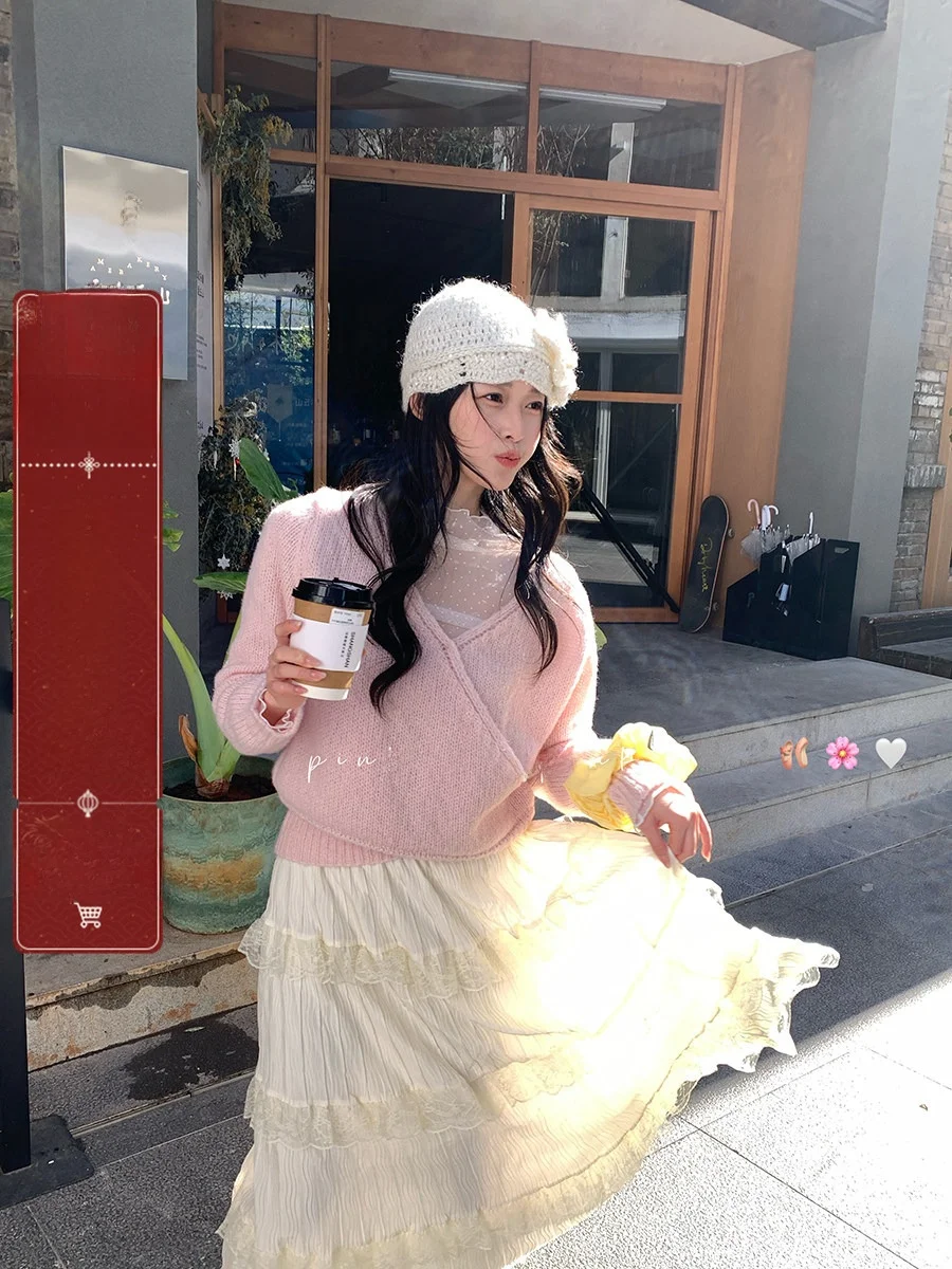 Sinbounboun Miu Series Candy Colored Трикотажный комплект Женский сладкий чайно-розовый мягкий свитер с v-образным вырезом и эластичной резинкой на талии A-Line Knit ort S...
Sinbounboun Miu Series Candy Colored Трикотажный комплект Женский сладкий чайно-розовый мягкий свитер с v-образным вырезом и эластичной резинкой на талии A-Line Knit ort S...