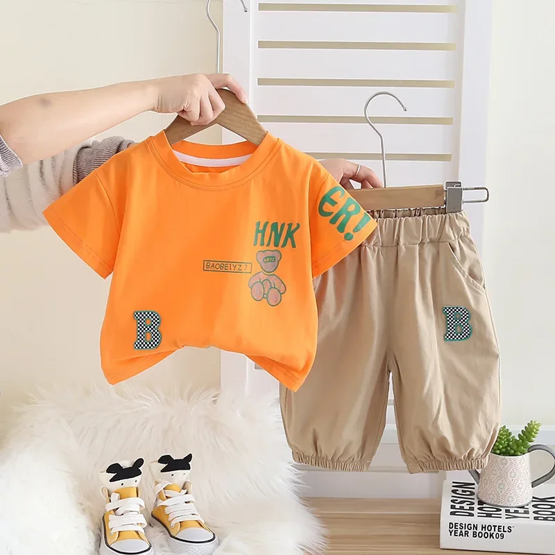 New Summer Fashion Kids Boys Clothing Baby Clothes Suit Children T-Shirt Shorts 2Pcs/Sets Infant Casual Costume Toddler Outfits
New Summer Fashion Kids Boys Clothing Baby Clothes Suit Children T-Shirt Shorts 2Pcs/Sets Infant Casual Costume Toddler Outfits