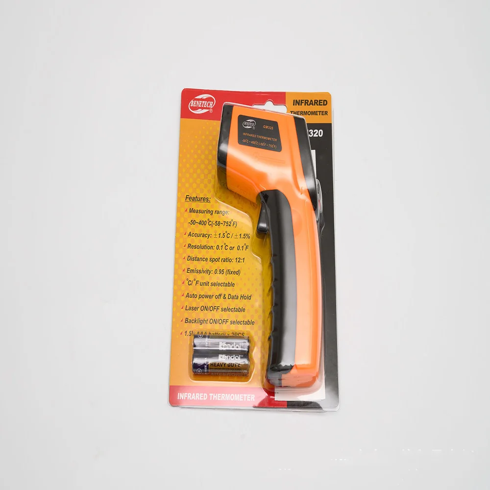 Yi mu Infrared thermometer with temperature measuring gun GM320 industrial electronic thermometer
Yi mu Infrared thermometer with temperature measuring gun GM320 industrial electronic thermometer