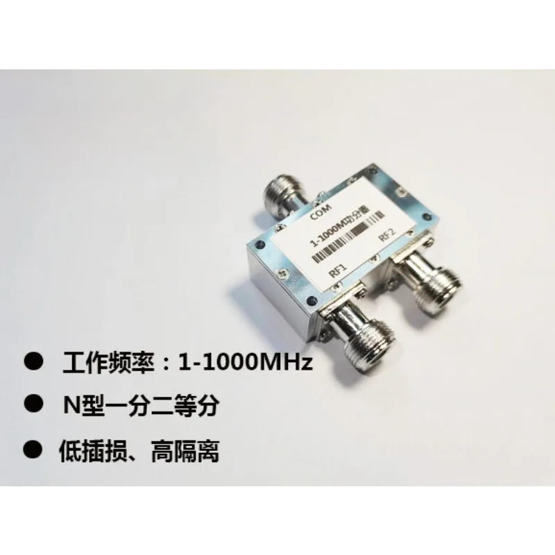N Type Power Splitter 1 to 2 RF Combiner 1-1000MHz 433MHz Signal Power Divider Wireless Communication Accessory
N Type Power Splitter 1 to 2 RF Combiner 1-1000MHz 433MHz Signal Power Divider Wireless Communication Accessory