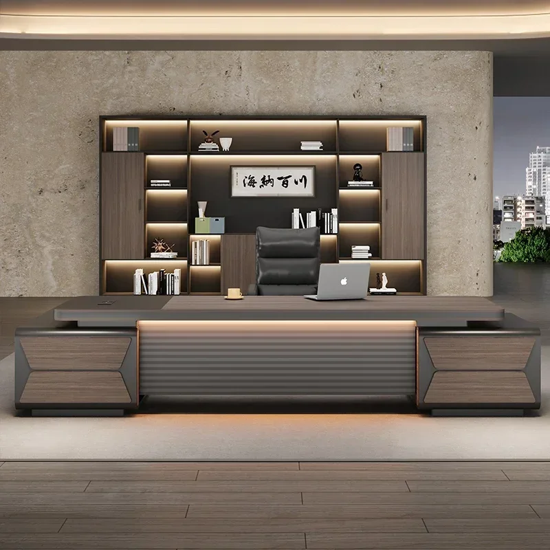 modern president's desk furniture Executive Office Desk home L-shaped luxury chairperson's room manager chair combination simple
modern president's desk furniture Executive Office Desk home L-shaped luxury chairperson's room manager chair combination simple