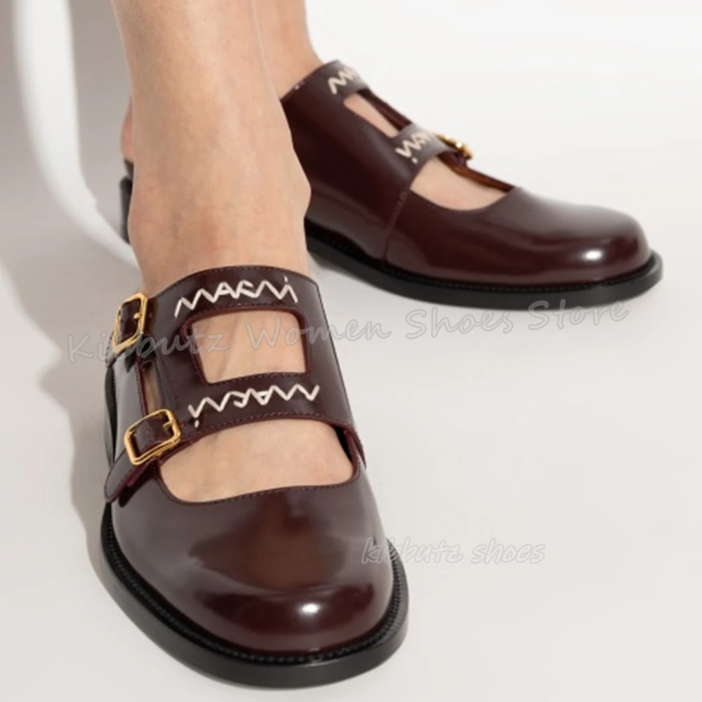 Belt Buckle Slipper Genuine Leather Solid Color Slip-On Fashion Concise Elegant Luxury Dress Women Shoes New Round Toe Flat With
Belt Buckle Slipper Genuine Leather Solid Color Slip-On Fashion Concise Elegant Luxury Dress Women Shoes New Round Toe Flat With