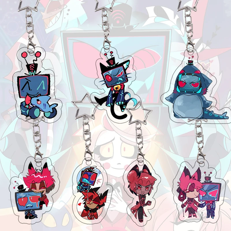 Hazbin Hotel Acrylic Keychain Vox Alastor Keyring Exquisite Anime Cartoon Anime Pendant Girl Bag Charm Pendant Birthday Gift
Hazbin Hotel Acrylic Keychain Vox Alastor Keyring Exquisite Anime Cartoon Anime Pendant Girl Bag Charm Pendant Birthday Gift