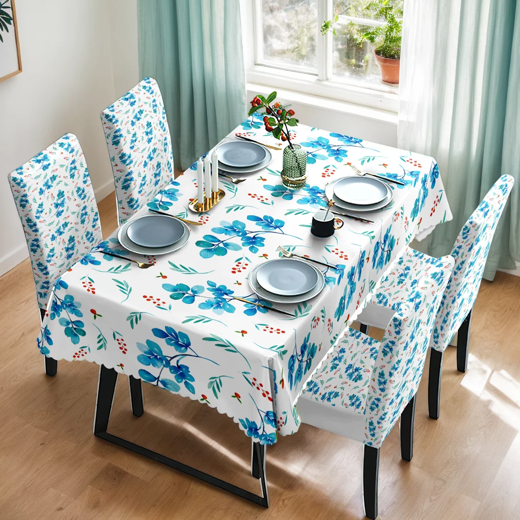 5/7pcs Blue Watercolor Foliage Tablecloth Elastic Chair Covers Set Nordic Home Decor
5/7pcs Blue Watercolor Foliage Tablecloth Elastic Chair Covers Set Nordic Home Decor
