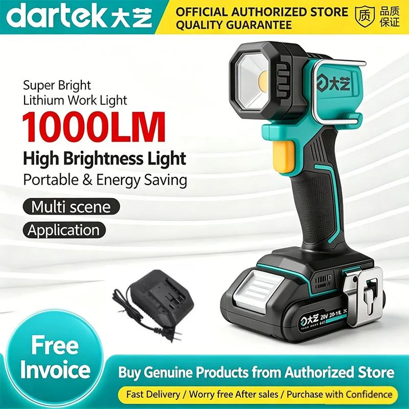 Dartek 20-11L Lithium-Ion Work Light A7 Universal Battery-Powered Bright Camping Light Construction Site Portable Night Lighting
Dartek 20-11L Lithium-Ion Work Light A7 Universal Battery-Powered Bright Camping Light Construction Site Portable Night Lighting
