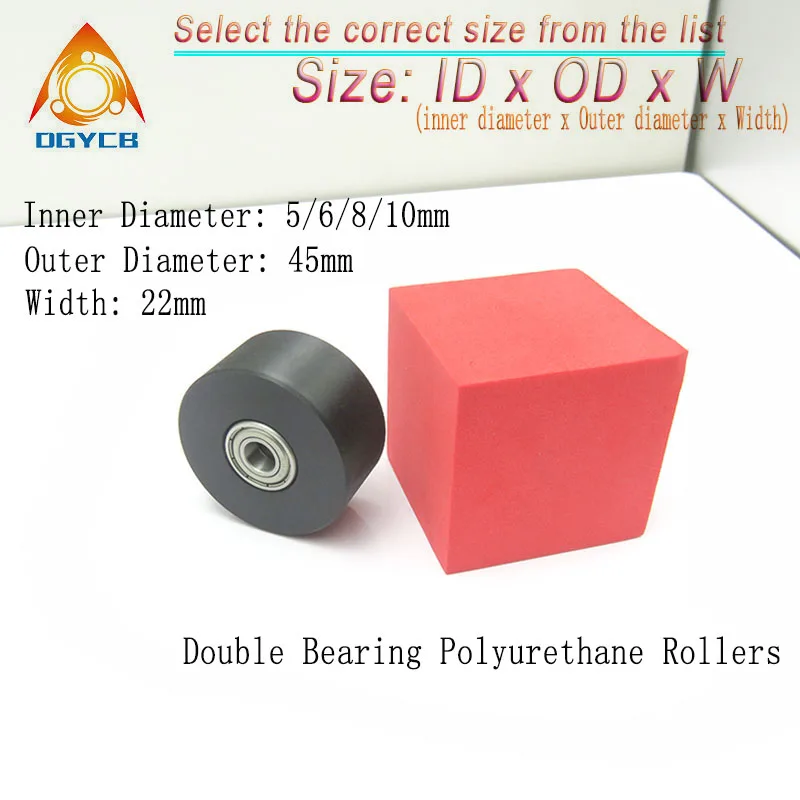 1pcs 45mm Mask Machine Press Line PU Coated Roller 8x45x22 PUT69845-22 Rubber Polyurethane Wrapped Guide Pulley Wheel 8*45*22
1pcs 45mm Mask Machine Press Line PU Coated Roller 8x45x22 PUT69845-22 Rubber Polyurethane Wrapped Guide Pulley Wheel 8*45*22