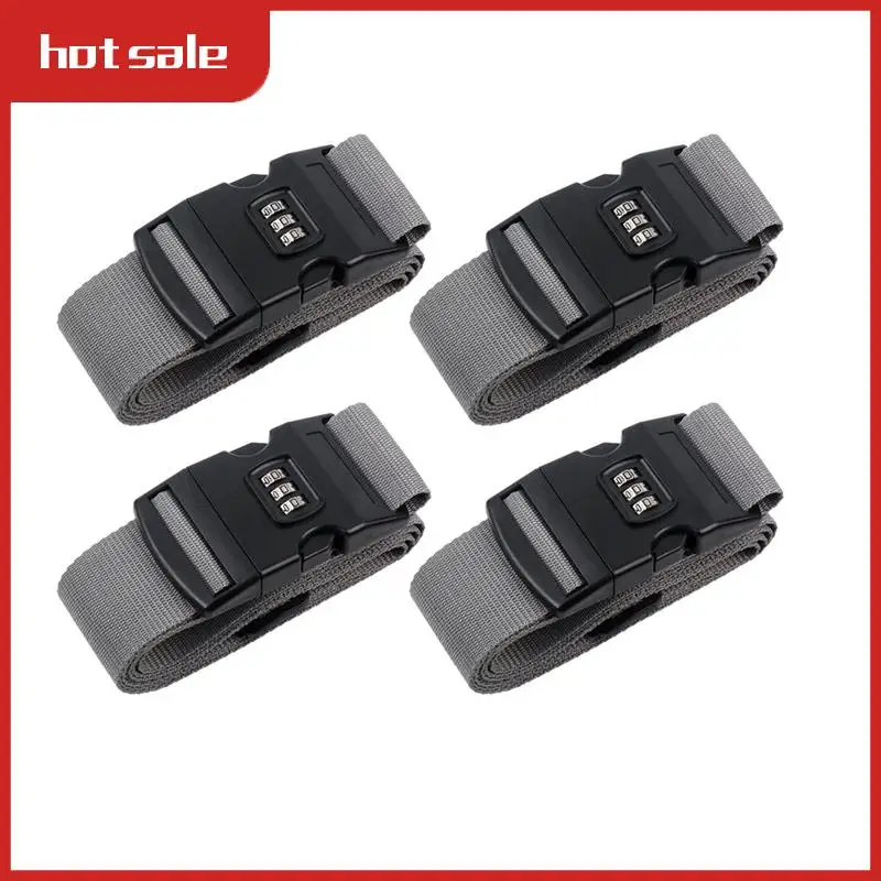4Pcs Luggage Buckle Strap Anti-Theft Password Lock Packing Belt Luggage Strap Travel Belt,Grey Durable
4Pcs Luggage Buckle Strap Anti-Theft Password Lock Packing Belt Luggage Strap Travel Belt,Grey Durable