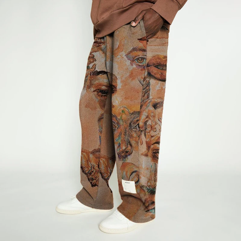 2024 Summer Y2K Pants Mens Vintage Pattern Print Loose Straight Trousers Men Streetwear Casual Pants Man Fashion Oversize Pants
2024 Summer Y2K Pants Mens Vintage Pattern Print Loose Straight Trousers Men Streetwear Casual Pants Man Fashion Oversize Pants