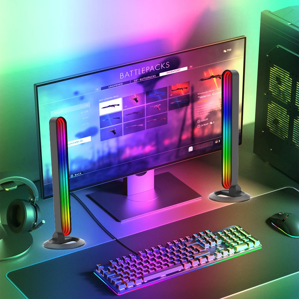 LED Desk Lamp RGB Symphony Lights LED Desktop Atmosphere Night Light Music Rhythm Ambient Strip Light TV Backlight Decor
LED Desk Lamp RGB Symphony Lights LED Desktop Atmosphere Night Light Music Rhythm Ambient Strip Light TV Backlight Decor
