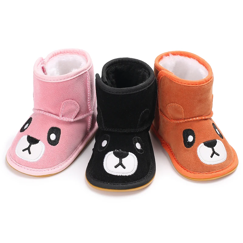 Winter fashion cute teddy bear cotton shoes, baby warm cotton boots suitable for 0-18 months old
Winter fashion cute teddy bear cotton shoes, baby warm cotton boots suitable for 0-18 months old