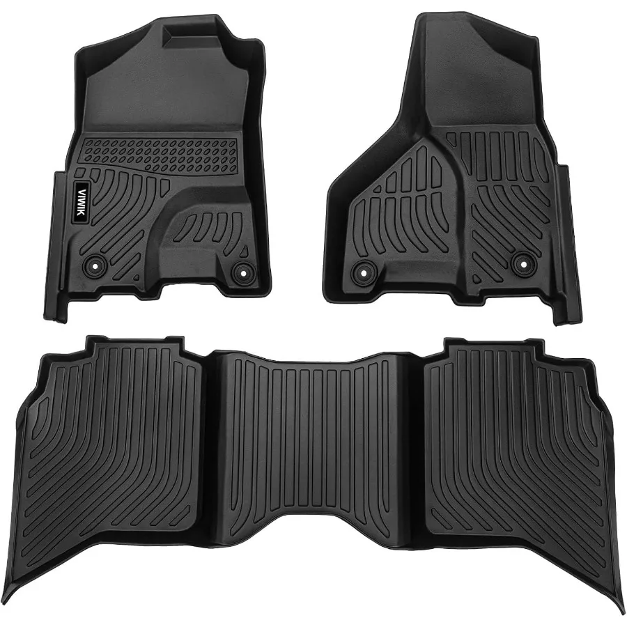 Всепогодные напольные вкладыши для 20132018 Ram 1500 2500 3500 Crew Cab и 20192024 Ram 1500 Classic Crew Cab Durable TPE Bla
Всепогодные напольные вкладыши для 20132018 Ram 1500 2500 3500 Crew Cab и 20192024 Ram 1500 Classic Crew Cab Durable TPE Bla