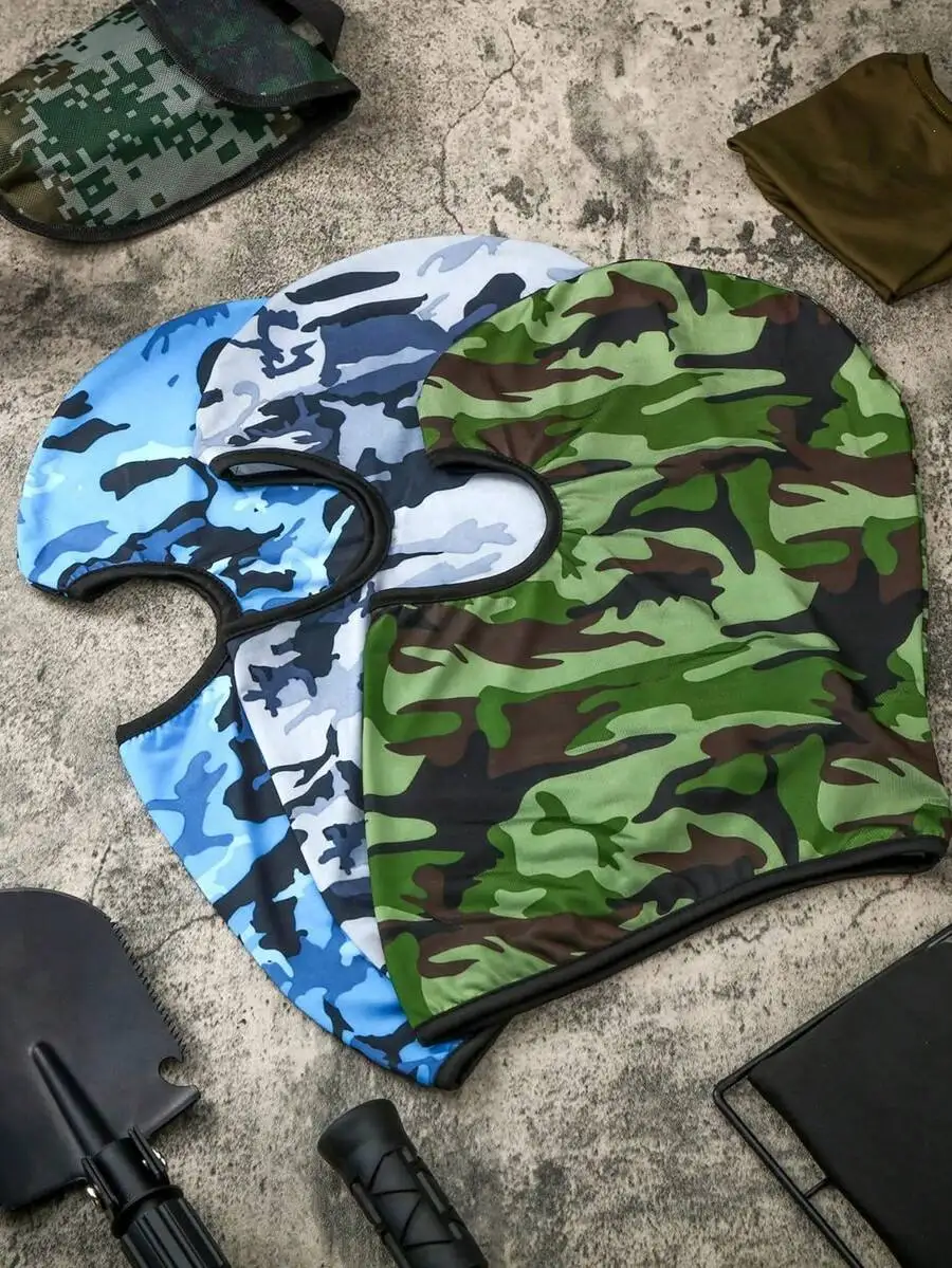3pcs Camouflage Balaclava Face Mask Breathable Full Cover Hood For Outdoor Beach Summer Use
3pcs Camouflage Balaclava Face Mask Breathable Full Cover Hood For Outdoor Beach Summer Use