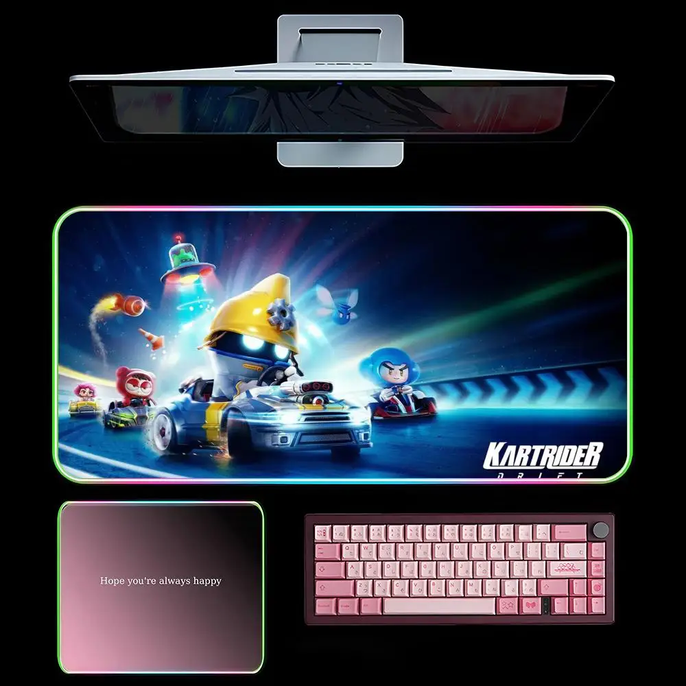 K-KartRider D-Drift Mouse Pad RGB Gaming Mousepad LED Large Games Mouse pads XXL Keyboard Pad Luminous Desk Mat Backlit
K-KartRider D-Drift Mouse Pad RGB Gaming Mousepad LED Large Games Mouse pads XXL Keyboard Pad Luminous Desk Mat Backlit