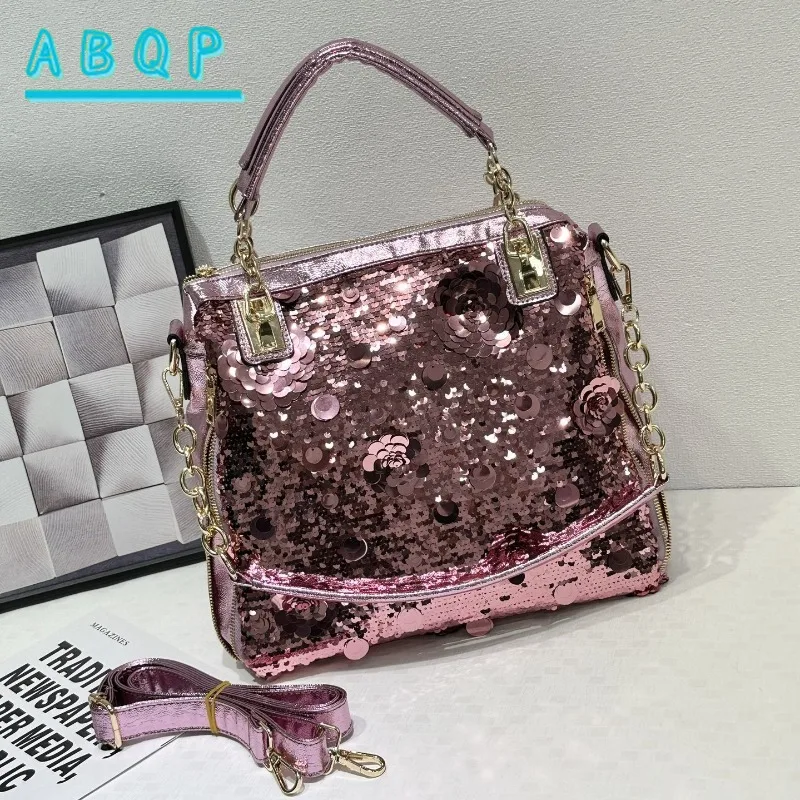 Women's Handbag Luxury Brand Flower Sequined Women's Shoulder Messenger Bag Sequined Large Capacity Fashion Casual Women's Bag
Women's Handbag Luxury Brand Flower Sequined Women's Shoulder Messenger Bag Sequined Large Capacity Fashion Casual Women's Bag