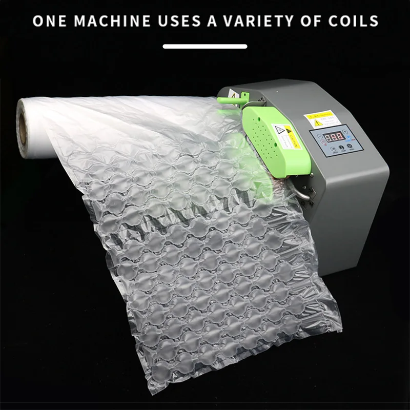 Automatic Heat Sealed Inflator for Bubble Wrap Cushion Film Air Pillow Shipping Packaging Machine Compatible with Hulu Wrap
Automatic Heat Sealed Inflator for Bubble Wrap Cushion Film Air Pillow Shipping Packaging Machine Compatible with Hulu Wrap