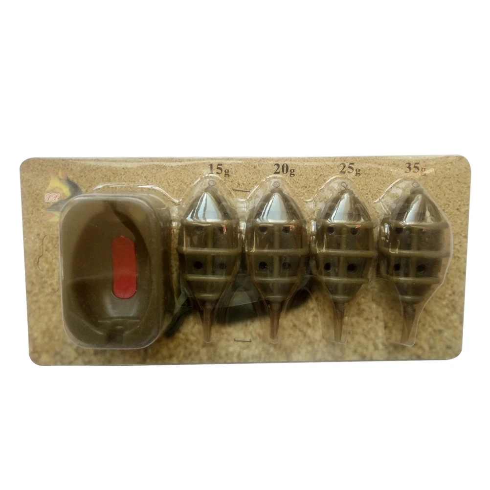 Professional Fishing Inline Method Feeder Set 4 15g 20g 25g 35g Carp Bait Tray Mould Accessories Subtle Flatbed
Professional Fishing Inline Method Feeder Set 4 15g 20g 25g 35g Carp Bait Tray Mould Accessories Subtle Flatbed