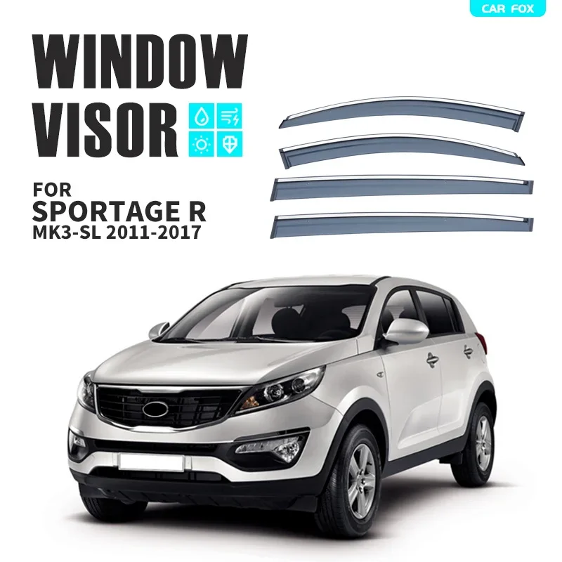 For Kia Sportage R SL 2011-2017 Window Visor Vent Shades Ventvisor Wind Deflectors Visors Rain Guard Shades Visor Body Kit
For Kia Sportage R SL 2011-2017 Window Visor Vent Shades Ventvisor Wind Deflectors Visors Rain Guard Shades Visor Body Kit