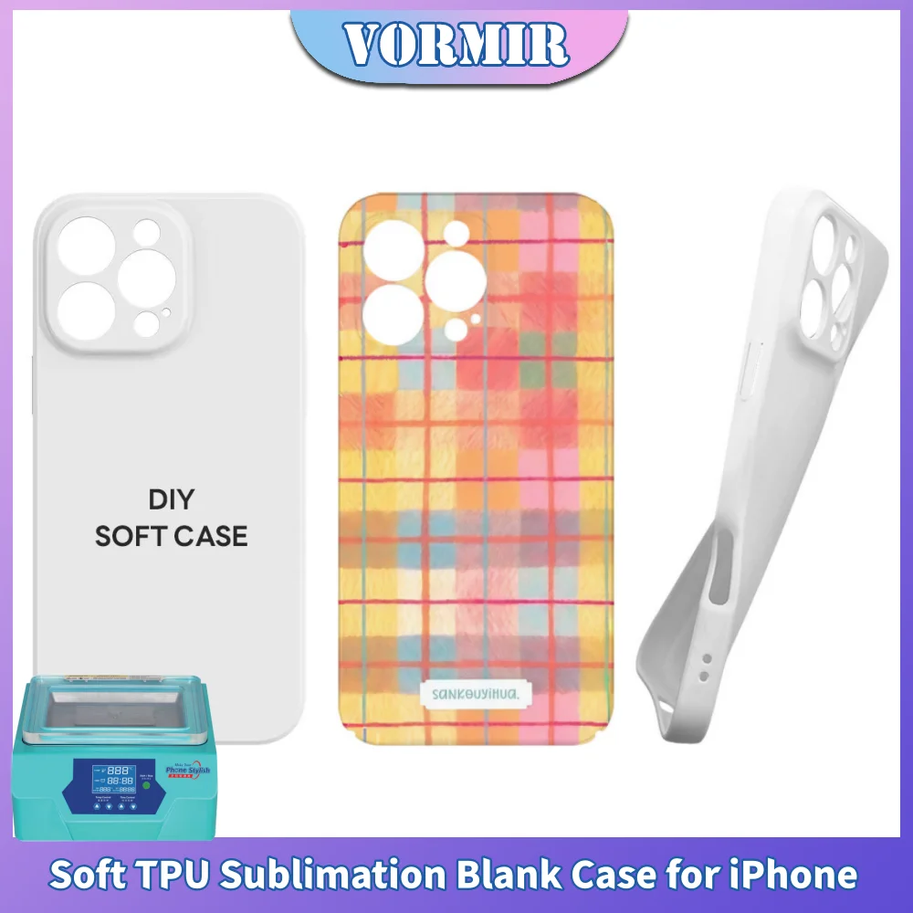 VORMIR 5pcs Precise Hole Soft Phone Case for Sublimation Machine DIY Single Cover for iPhone 17 16 15 14 13 12 11 X XS XR Series
VORMIR 5pcs Precise Hole Soft Phone Case for Sublimation Machine DIY Single Cover for iPhone 17 16 15 14 13 12 11 X XS XR Series