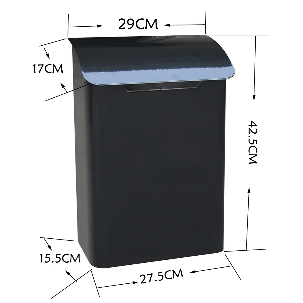 European Vintage Style Wall-Mounted Metal Letter Box Waterproof Steel Outdoor Garden Apartment Mailbox Security Residential Use
European Vintage Style Wall-Mounted Metal Letter Box Waterproof Steel Outdoor Garden Apartment Mailbox Security Residential Use