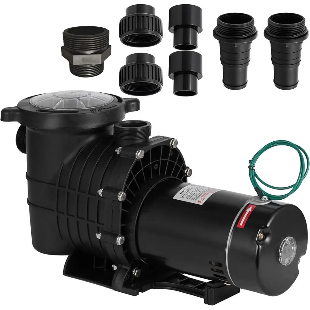 Насос для бассейна 1.5HP с двойным напряжением - 108 галлонов в минуту для встраиваемых и наземных бассейнов с большой корзиной для сбора мусора
Насос для бассейна 1.5HP с двойным напряжением - 108 галлонов в минуту для встраиваемых и наземных бассейнов с большой корзиной для сбора мусора