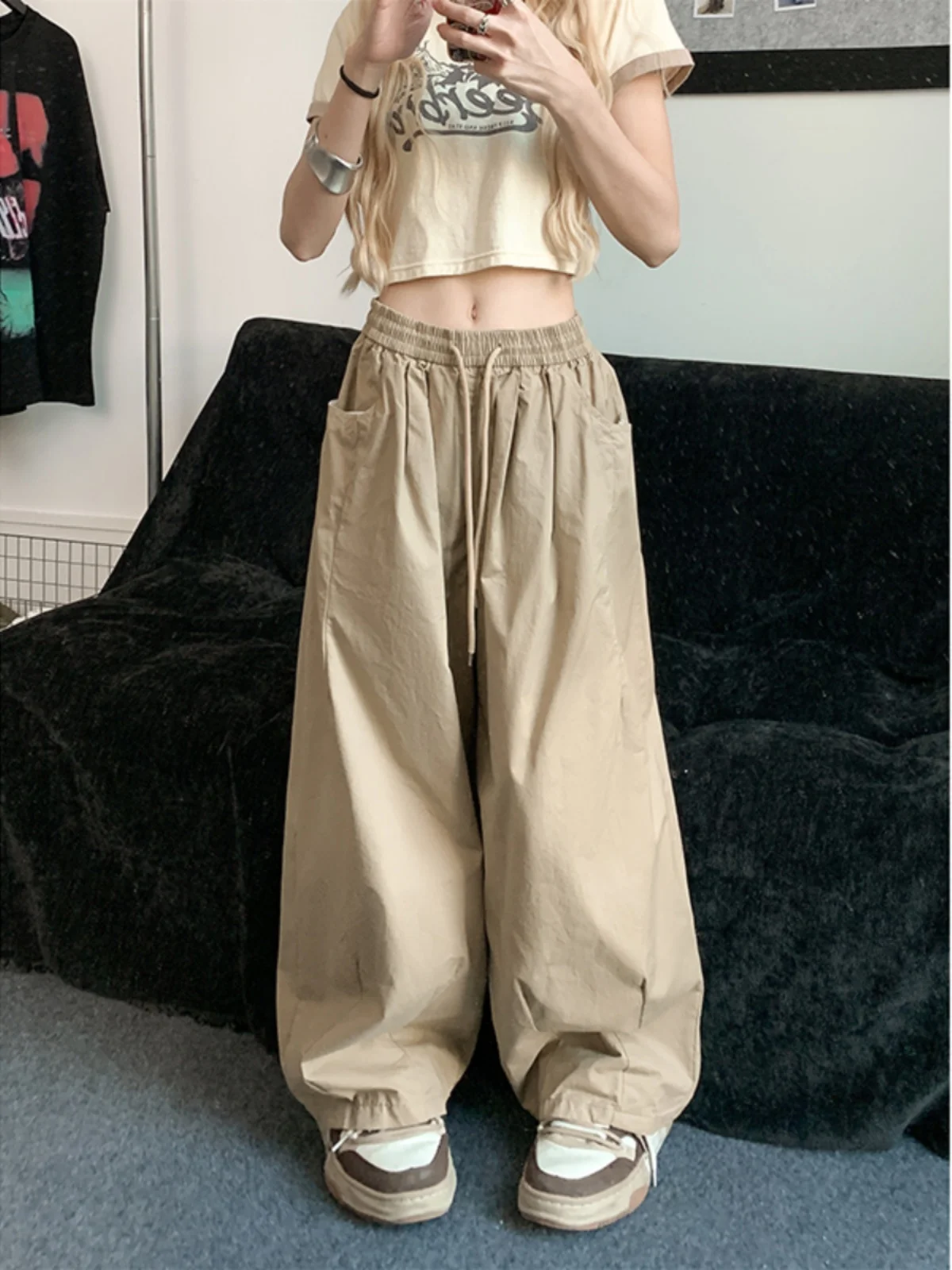 Extra Large 300 Pounds Japanese Style Casual Lantern Pants Women's Spring Autumn Loose Versatile Drawstring Work Wide Leg Lon...
Extra Large 300 Pounds Japanese Style Casual Lantern Pants Women's Spring Autumn Loose Versatile Drawstring Work Wide Leg Lon...