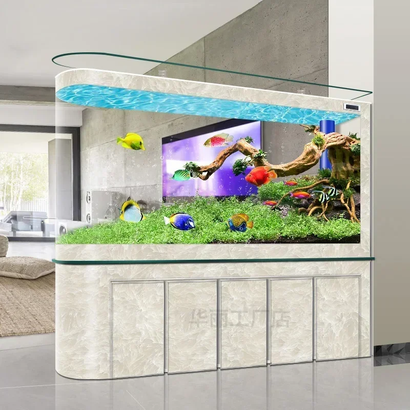 Light luxury fish tank bottom filter living room small floor large screen partition entrance free of water changeAA
Light luxury fish tank bottom filter living room small floor large screen partition entrance free of water changeAA