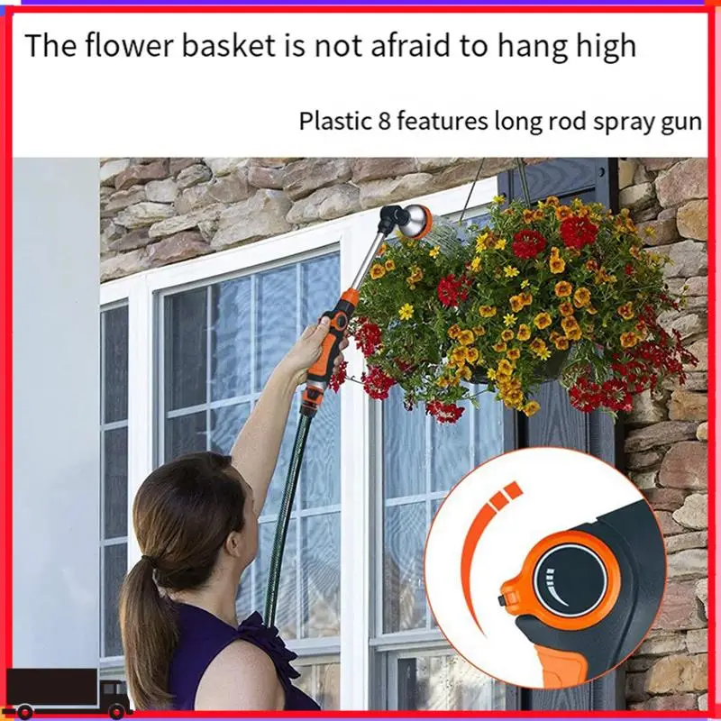 Premium 1 PCS 47Cm Watering Tool Garden Nozzle 180° Adjustable As Shown ABS+Metal 8 Patterns Spray Lawn Watering Tools
Premium 1 PCS 47Cm Watering Tool Garden Nozzle 180° Adjustable As Shown ABS+Metal 8 Patterns Spray Lawn Watering Tools