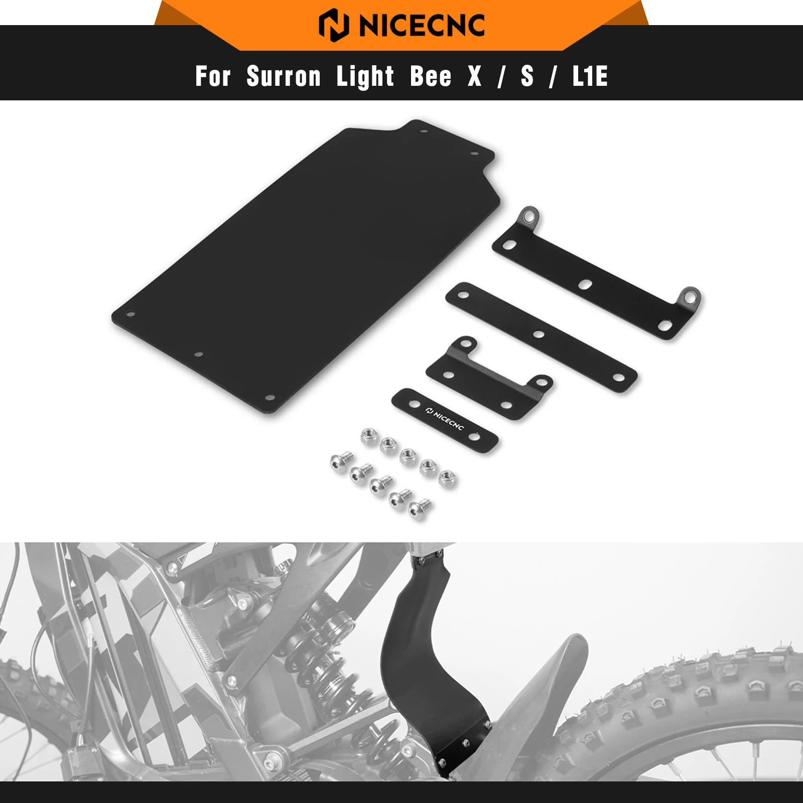 NICECNC or Surron Light Bee X Light Bee S Light Bee L1E Rear Shock Fender Mud Guard For Segway X160 X260 Electric Dirt Bike 2024
NICECNC or Surron Light Bee X Light Bee S Light Bee L1E Rear Shock Fender Mud Guard For Segway X160 X260 Electric Dirt Bike 2024