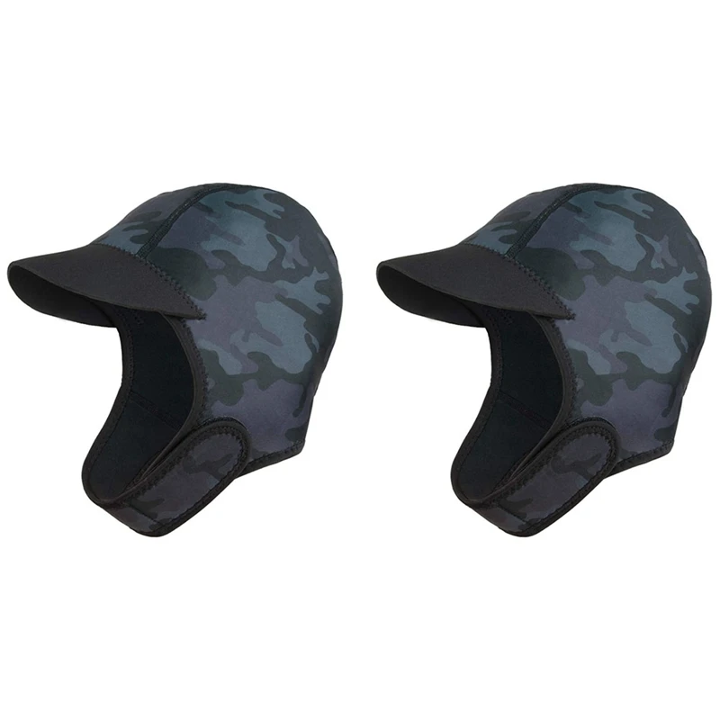 2X 2MM Neoprene Surf Beanie Swim Cap With Chin Strap Adjustable Quick-Drying Diving Cap For Swimming Surfing
2X 2MM Neoprene Surf Beanie Swim Cap With Chin Strap Adjustable Quick-Drying Diving Cap For Swimming Surfing