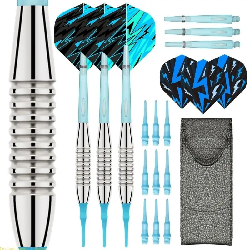 A0KA 3 Pack Soft Plastic Tip Iron Barrels Plastic Shafts & PET Flight Safe Set with Bag, 18g Soft Safe Soft
A0KA 3 Pack Soft Plastic Tip Iron Barrels Plastic Shafts & PET Flight Safe Set with Bag, 18g Soft Safe Soft