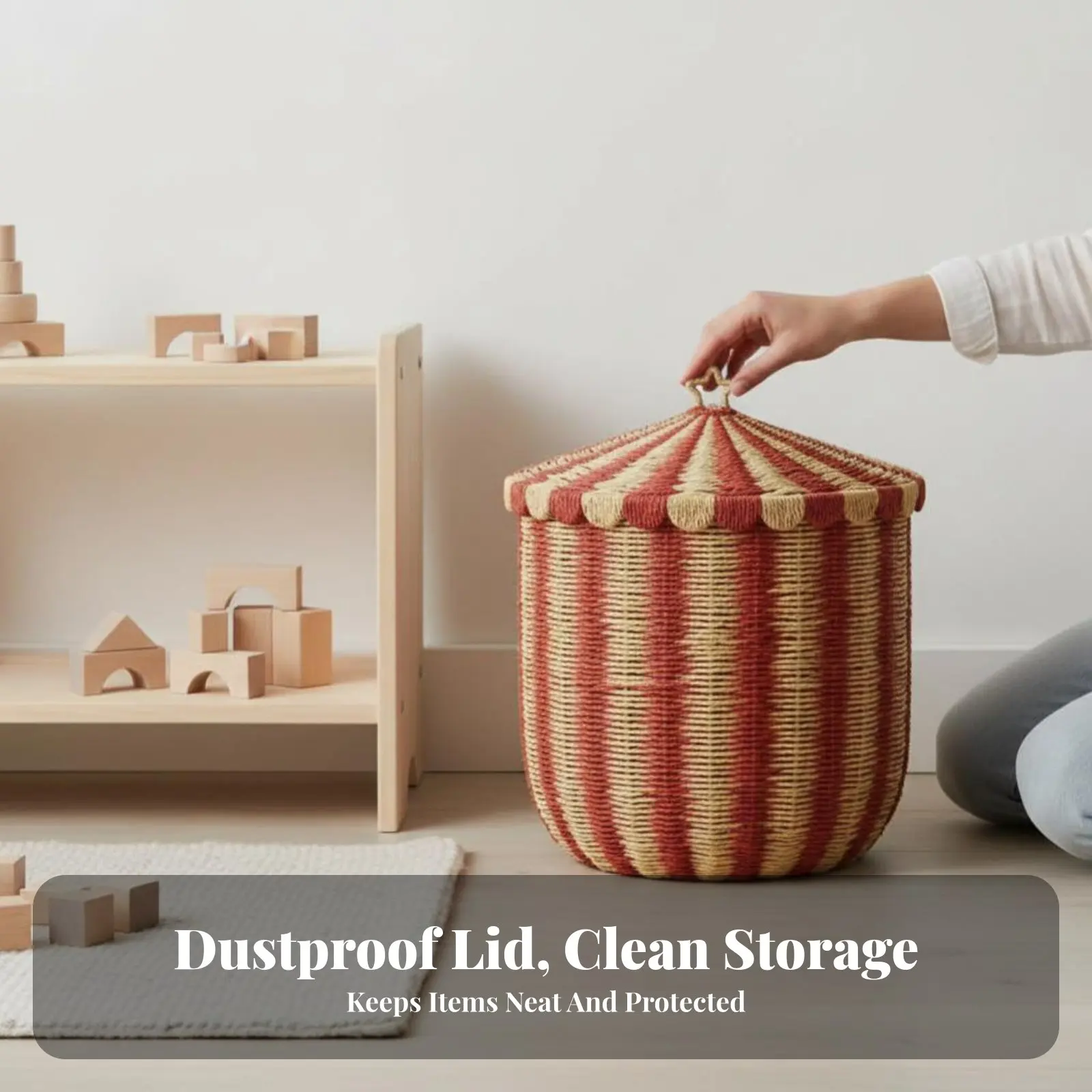 Круглый контейнер с крышкой в скандинавском стиле, эстетичный, с плетеным веревочным декором, универсальный, декоративный, для семей и домовладельцев.
Круглый контейнер с крышкой в скандинавском стиле, эстетичный, с плетеным веревочным декором, универсальный, декоративный, для семей и домовладельцев.