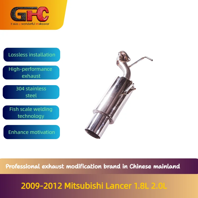 GFC brand for the 2009-2015 Mitsubishi Lancer 1.8L 2.0L HKS 304 stainless steel high performance exhaust system
GFC brand for the 2009-2015 Mitsubishi Lancer 1.8L 2.0L HKS 304 stainless steel high performance exhaust system