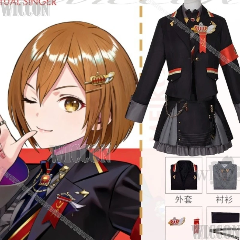 Game Project Sekai 2.5th Anniversary Cosplay Meikou Idol Uniform Black Coat Dress Brown Wig Halloween Christmas Navidad Carnaval
Game Project Sekai 2.5th Anniversary Cosplay Meikou Idol Uniform Black Coat Dress Brown Wig Halloween Christmas Navidad Carnaval