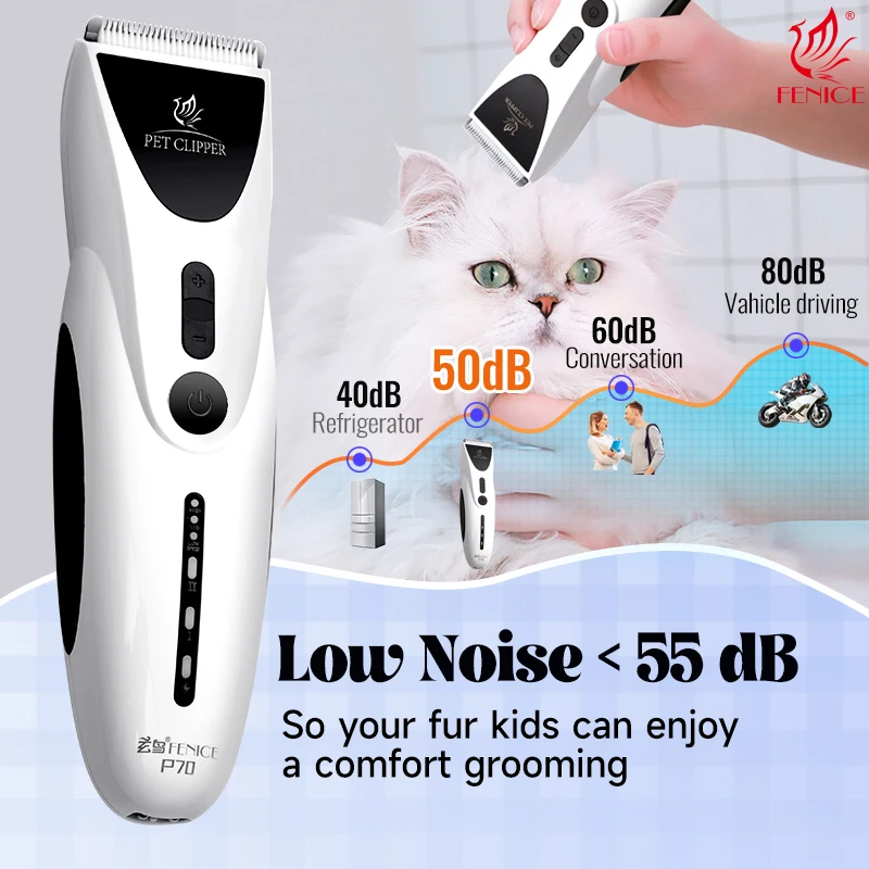 Fenice Dog Hair Clipper Electric Low Noise Machine Pet Grooming Rechargeable Trimmer Shaver Set
Fenice Dog Hair Clipper Electric Low Noise Machine Pet Grooming Rechargeable Trimmer Shaver Set