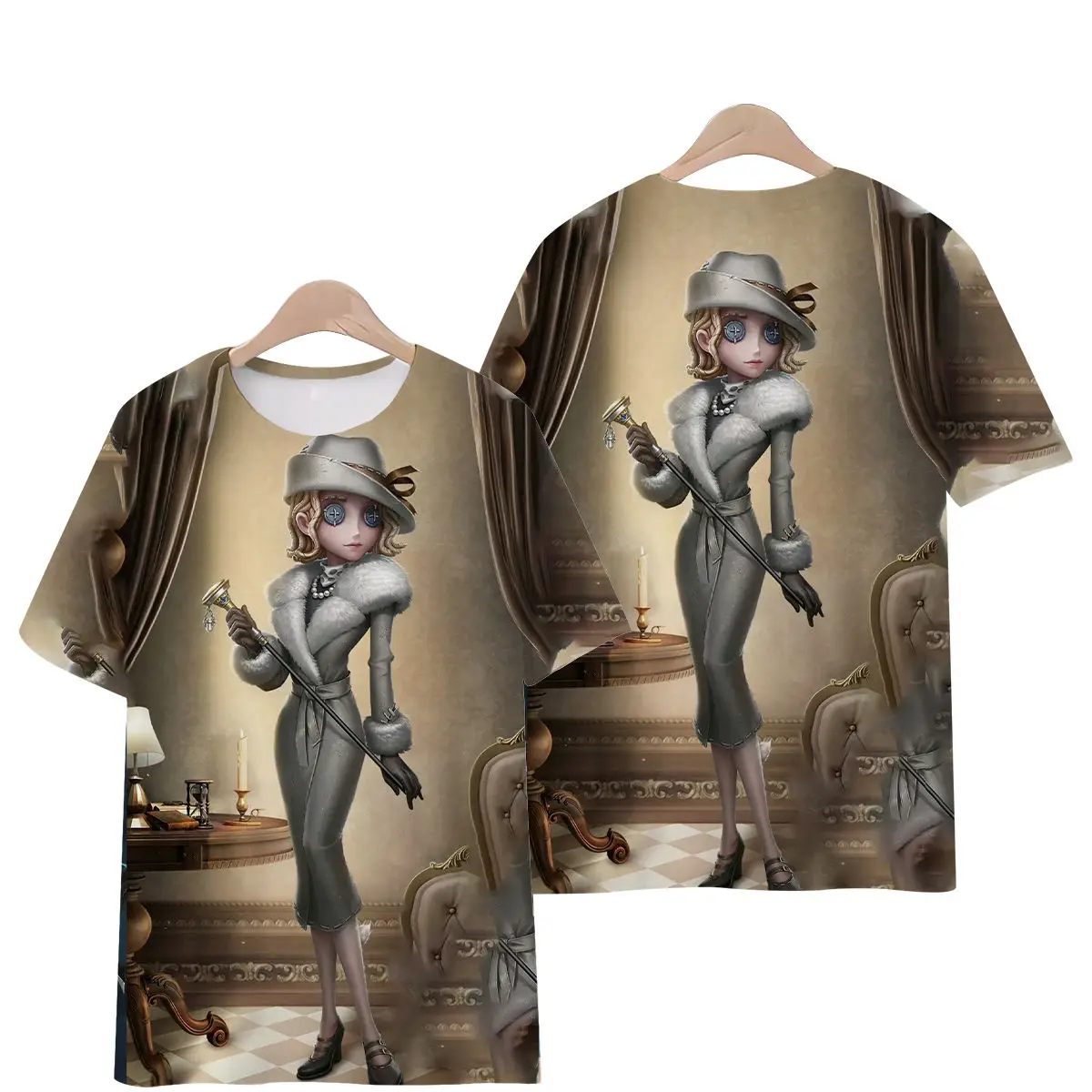 The Fifth Personality New Role Ms.Farrow Cosplay Anime Student T-shirt Summer Shirt Fans Short Sleeves Man Women Clothes Tees
The Fifth Personality New Role Ms.Farrow Cosplay Anime Student T-shirt Summer Shirt Fans Short Sleeves Man Women Clothes Tees